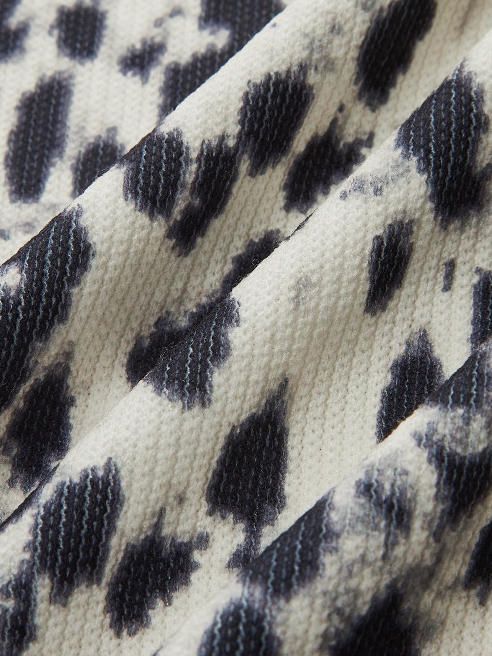 Commense Leopard Print Ribbed Mock Neck Top - Picture 3 of 5